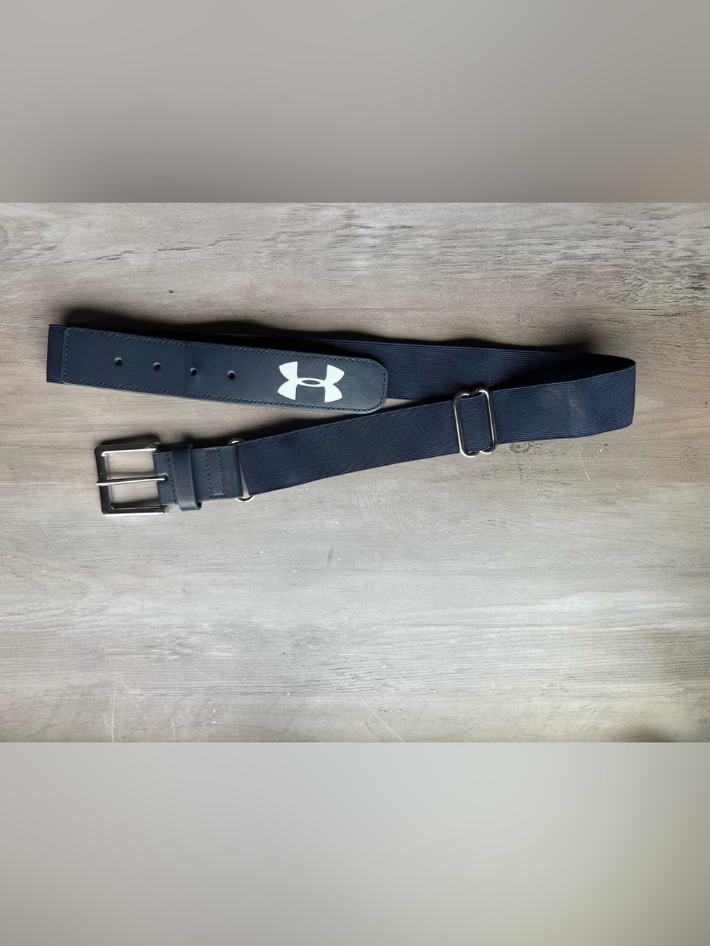 Under Armour Navy Belt with White Logo